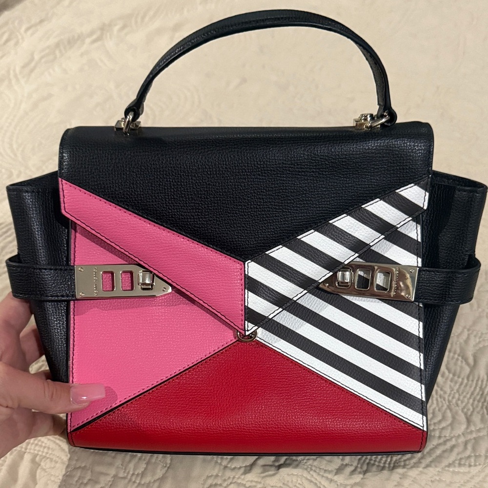 HENRI BENDEL - West 57th Satchel (limited edition color block) WORN ONCE